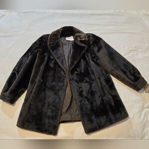 Faux fur jacket womens size medium